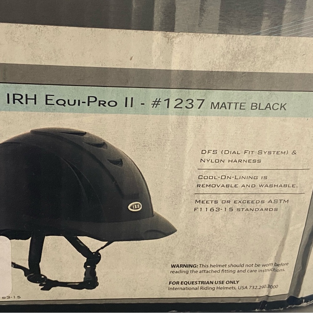 IRH Equi-Pro II Matte Black Riding Helmet